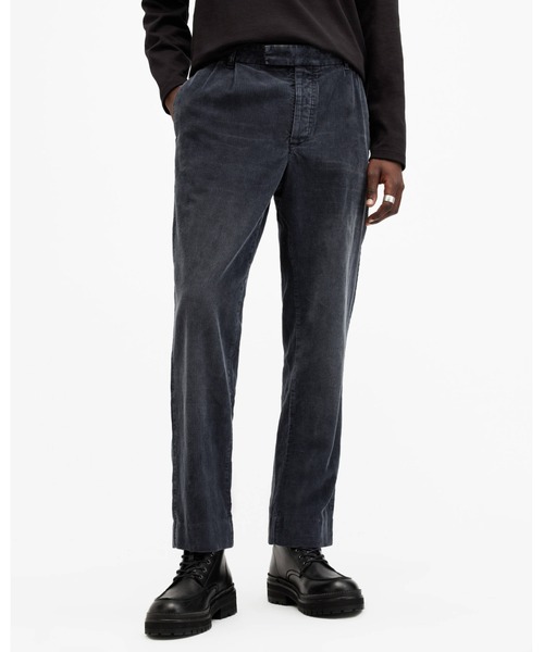 ALLSAINTS（オールセインツ）の「ELM CORDUROY STRAIGHT FIT TROUSERS | ELM コーデュロイ ストレート フィット トラウザー（その他パンツ・メンズ・ブラック系その他・28/30/31/32）」の2枚目の写真