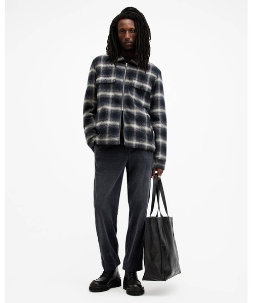 ALLSAINTS（オールセインツ）の「ELM CORDUROY STRAIGHT FIT TROUSERS | ELM コーデュロイ ストレート フィット トラウザー（その他パンツ・メンズ・ブラック系その他・28/30/31/32）」の9枚目の写真