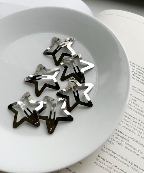 WEGO（ウィゴー）の「WEGO/【6個セット】メタルスターピン（ヘアピン・レディース・シルバー・FREE）」の2枚目の写真