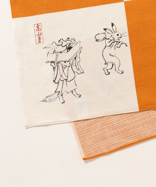 別注】山本仁商店 / 鳥獣戯画 風呂敷（バンダナ/スカーフ）｜BEAMS