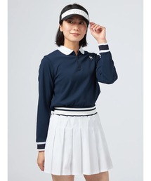 McGREGOR GOLF（マックレガーゴルフ）の「McGREGOR GOLF<ウィメンズ>ロゴファスナーカットソー（ポロシャツ）」