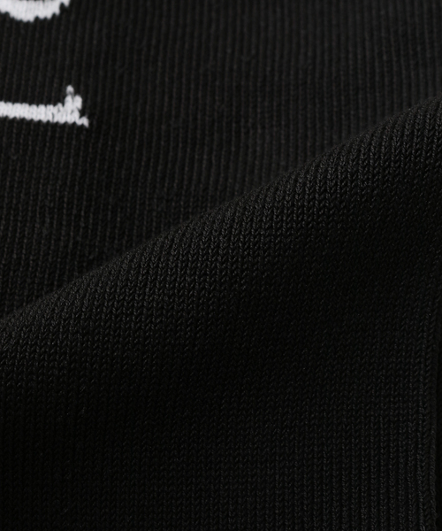 RhodolirioN（ロドリリオン）の「【RHODOLIRION /ロドリリオン】Logo Jacquard Socks PS1114（ソックス/靴下・レディース・ブラック/ホワイト・FREE）」の7枚目の写真