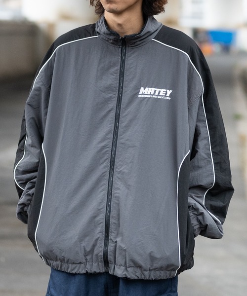 JOHN'S CLOSET（ジョンズクローゼット）の「【13】ナイロン/ボア リバーシブル パイピングブルゾン（ナイロンジャケット・メンズ・ネイビー/ブラック/チャコールグレー・MEDIUM/LARGE/X-LARGE）」の2枚目の写真