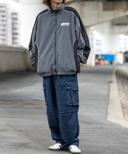 JOHN'S CLOSET（ジョンズクローゼット）の「【13】ナイロン/ボア リバーシブル パイピングブルゾン（ナイロンジャケット・メンズ・ネイビー/ブラック/チャコールグレー・MEDIUM/LARGE/X-LARGE）」の13枚目の写真