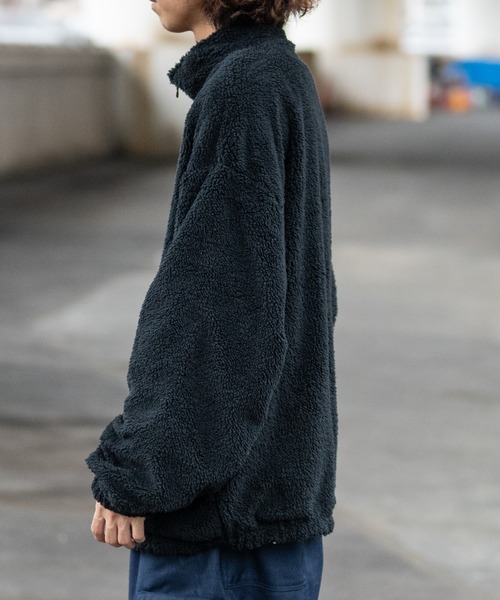 JOHN'S CLOSET（ジョンズクローゼット）の「【13】ナイロン/ボア リバーシブル パイピングブルゾン（ナイロンジャケット・メンズ・ネイビー/ブラック/チャコールグレー・MEDIUM/LARGE/X-LARGE）」の17枚目の写真