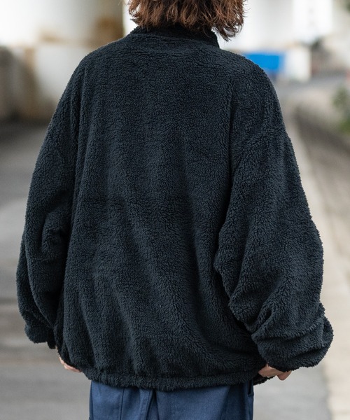 JOHN'S CLOSET（ジョンズクローゼット）の「【13】ナイロン/ボア リバーシブル パイピングブルゾン（ナイロンジャケット・メンズ・ネイビー/ブラック/チャコールグレー・MEDIUM/LARGE/X-LARGE）」の18枚目の写真