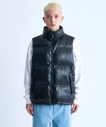 DC SHOES（ディーシーシューズ）の「24 FL PADDED VEST/DCフェイクレザードローコード付きベスト（ベスト）」