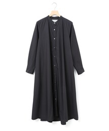 バンドカラーシャツ」に該当するレディースのワンピース/ドレス