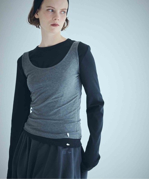 SEA（シー）の「SEA サーディン スウェットボリュームミニスカート（スカート・レディース・グレー/チャコールグレー/ネイビー・ONE SIZE）」の5枚目の写真