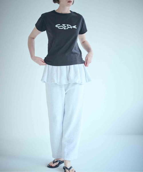 SEA（シー）の「SEA サーディン スウェットボリュームミニスカート（スカート・レディース・グレー/チャコールグレー/ネイビー・ONE SIZE）」の7枚目の写真