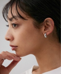 AZUL by moussy | ラインストーンフープピアス(ピアス（両耳用）)