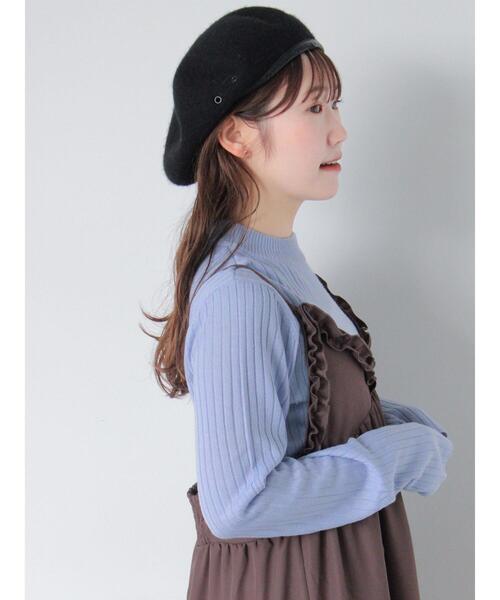 ehka sopo(エヘカソポ)の「モックネック2WAY袖ニット(ニット/セーター・レディース・サックスブルー/キナリ/オフホワイト/ブラック・F)」の4枚目の写真