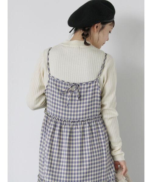 ehka sopo(エヘカソポ)の「モックネック2WAY袖ニット(ニット/セーター・レディース・サックスブルー/キナリ/オフホワイト/ブラック・F)」の9枚目の写真