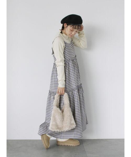 ehka sopo(エヘカソポ)の「モックネック2WAY袖ニット(ニット/セーター・レディース・サックスブルー/キナリ/オフホワイト/ブラック・F)」の12枚目の写真