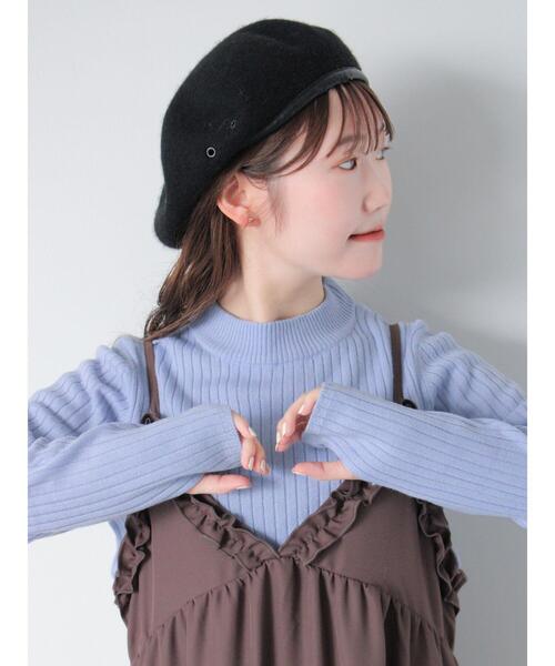 ehka sopo(エヘカソポ)の「モックネック2WAY袖ニット(ニット/セーター・レディース・サックスブルー/キナリ/オフホワイト/ブラック・F)」の15枚目の写真