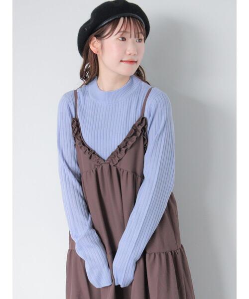 ehka sopo(エヘカソポ)の「モックネック2WAY袖ニット(ニット/セーター・レディース・サックスブルー/キナリ/オフホワイト/ブラック・F)」の16枚目の写真