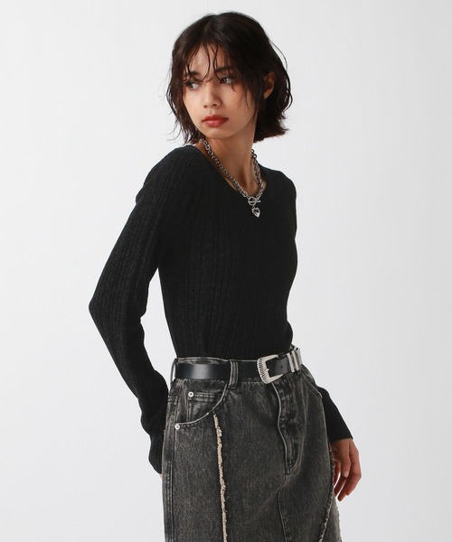 PAGEBOY(ページボーイ)の「シャーベットモールクルー(Tシャツ/カットソー・レディース・ブラック/グレー/イエロー/オフホワイト・FREE)」の20枚目の写真