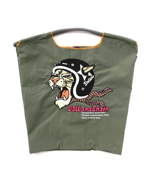 Ball&Chain(ボールアンドチェーン)の「Ball&Chain(ボールアンドチェーン) H.TIGER/Mサイズ(エコバッグ/サブバッグ・レディース・チャコールグレー/ベージュ/ネイビー・F)」の1枚目の写真