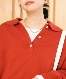 FREAK'S STORE | フラワー ボールチェーンネックレス(ネックレス)