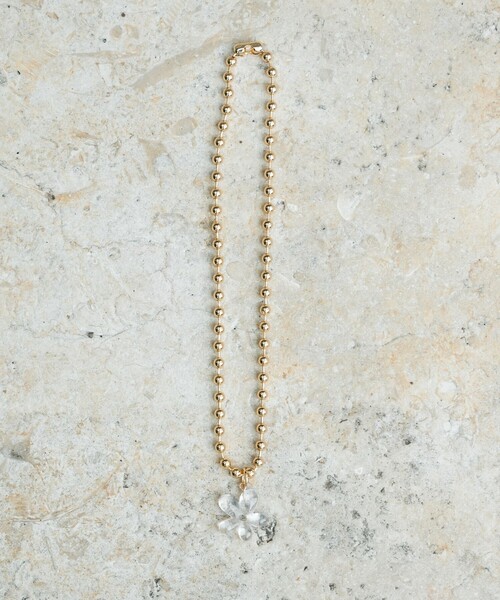 FREAK'S STORE（フリークスストア）の「フラワー ボールチェーンネックレス（ネックレス・レディース・ゴールド/シルバー・ONE SIZE）」の7枚目の写真