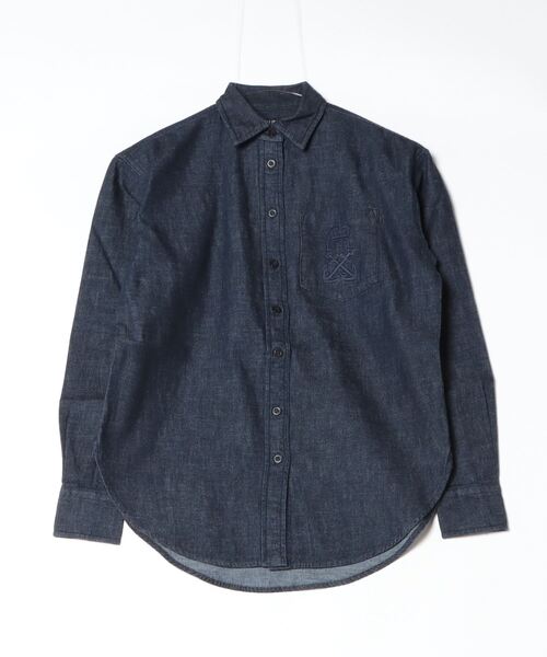 LAUREN RALPH LAUREN（ローレン ラルフ ローレン）の「リラックス フィット デニム シャツ（シャツ/ブラウス・レディース・ブルー・XXS/XS/S/M）」の6枚目の写真