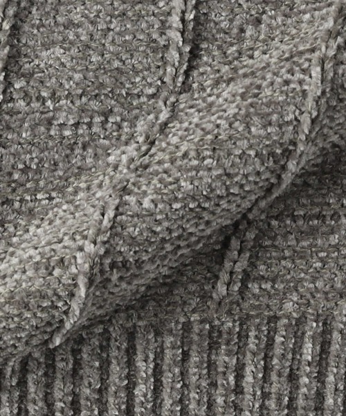 Right-on（ライトオン）の「針抜きモール クルーネックニット（ニット/セーター・メンズ・ダークグレー/グリーン・M/L/XL）」の22枚目の写真