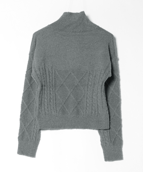 【セール】ハーフジップニットトップス(ニット/セーター)|Nyu(ニュウ) 【セール】ハーフジップニットトップス(ニット/セーター)|Nyu(ニュウ)