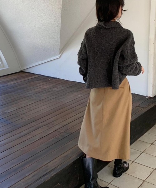 【セール】ハーフジップニットトップス(ニット/セーター)|Nyu(ニュウ) 【セール】ハーフジップニットトップス(ニット/セーター)|Nyu(ニュウ)