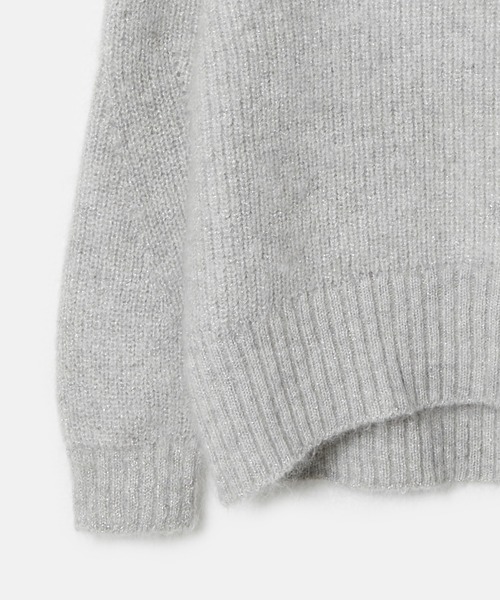LE CIEL BLEU（ルシェルブルー）の「モヘアラメニット / Mohair Lame Knit（ニット/セーター・レディース・ブラウン/ライトグレー・36）」の11枚目の写真
