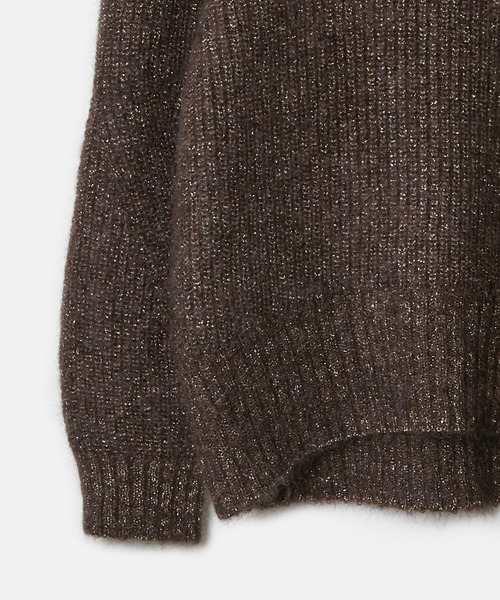 LE CIEL BLEU（ルシェルブルー）の「モヘアラメニット / Mohair Lame Knit（ニット/セーター・レディース・ブラウン/ライトグレー・36）」の20枚目の写真