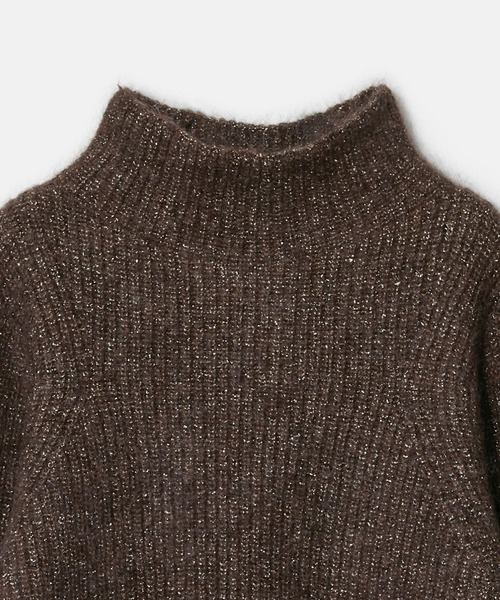 LE CIEL BLEU（ルシェルブルー）の「モヘアラメニット / Mohair Lame Knit（ニット/セーター・レディース・ブラウン/ライトグレー・36）」の19枚目の写真
