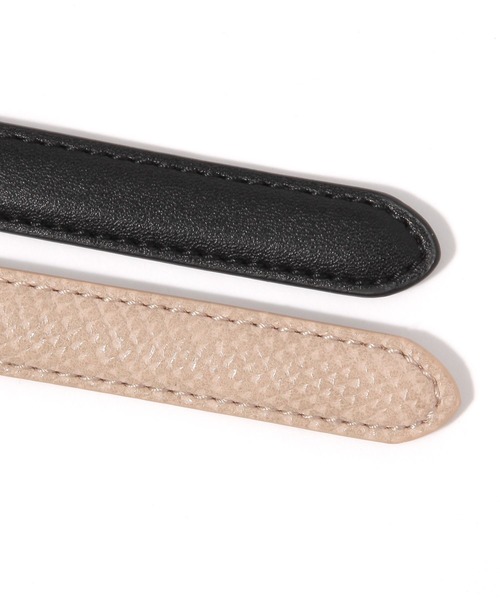 GLOBAL WORK（グローバルワーク）の「ダブルリングベルト/250472（ベルト・レディース・ブラック/アイボリー/ダークブラウン・ONE SIZE）」の9枚目の写真