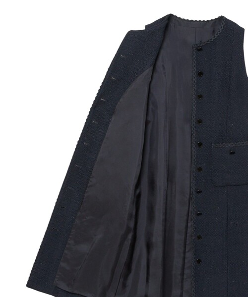 ANAYI/アナイ 2025SS ラメスラブツイードジレワンピース 36 ANAYI｜ラメスラブツイードジレワンピース | Rakuten Fashion(楽天