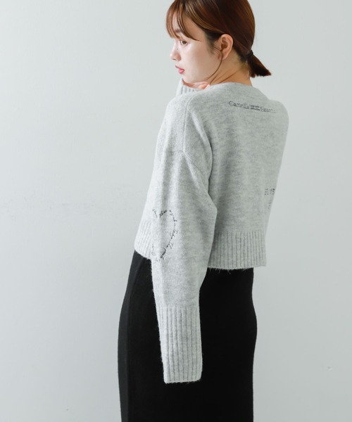 SENSE OF PLACE by URBAN RESEARCH（センスオブプレイスバイアーバンリサーチ）の「シシュウカーディガンセットワンピース（ワンピース・レディース・グレー系その他/ブラウン/チャコールグレー・ONE）」の13枚目の写真