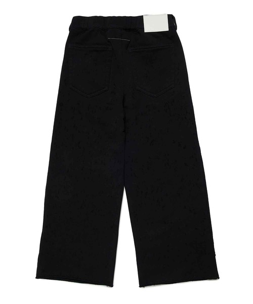 MM6 Maison Margiela（ｴﾑｴﾑｼｯｸｽ ﾒｿﾞﾝ ﾏﾙｼﾞｪﾗ）の「MM6 Maison Margiela(エムエムシックス メゾン マルジェラ)Kids & Junior パンツ（その他パンツ・キッズ・ブラック/ライトグリーン・14Y/12Y/16Y）」の3枚目の写真