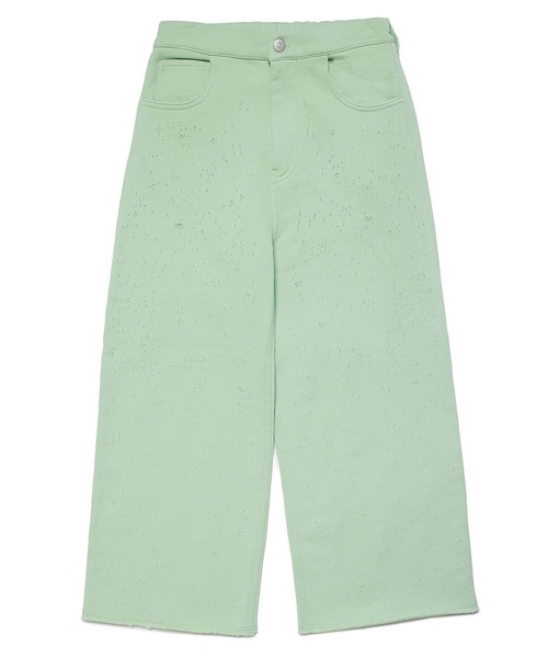 MM6 Maison Margiela（ｴﾑｴﾑｼｯｸｽ ﾒｿﾞﾝ ﾏﾙｼﾞｪﾗ）の「MM6 Maison Margiela(エムエムシックス メゾン マルジェラ)Kids & Junior パンツ（その他パンツ・キッズ・ブラック/ライトグリーン・14Y/12Y/16Y）」の6枚目の写真