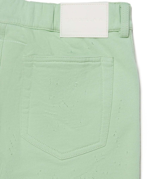 MM6 Maison Margiela（ｴﾑｴﾑｼｯｸｽ ﾒｿﾞﾝ ﾏﾙｼﾞｪﾗ）の「MM6 Maison Margiela(エムエムシックス メゾン マルジェラ)Kids & Junior パンツ（その他パンツ・キッズ・ブラック/ライトグリーン・14Y/12Y/16Y）」の8枚目の写真