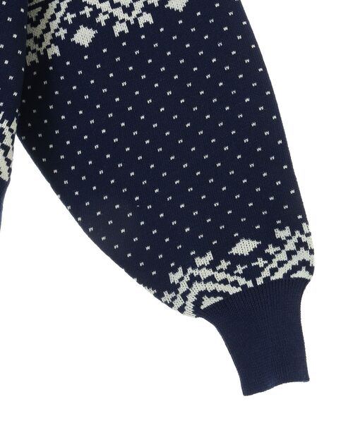 CRAFT STANDARD BOUTIQUE(クラフトスタンダードブティック)の「【ユニセックス】ジャカードニットプルオーバー(ニット/セーター・レディース・グリーン/ブラック/ネイビー・XL/L/M)」の20枚目の写真