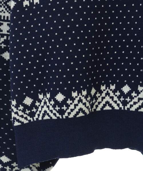 CRAFT STANDARD BOUTIQUE(クラフトスタンダードブティック)の「【ユニセックス】ジャカードニットプルオーバー(ニット/セーター・レディース・グリーン/ブラック/ネイビー・XL/L/M)」の21枚目の写真