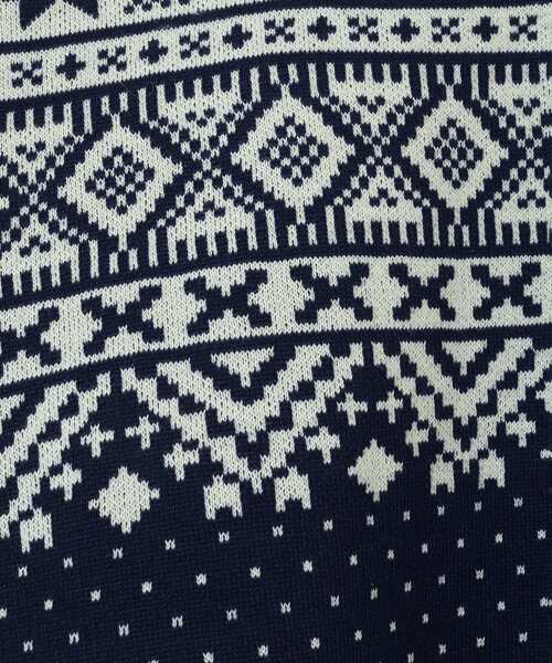 CRAFT STANDARD BOUTIQUE(クラフトスタンダードブティック)の「【ユニセックス】ジャカードニットプルオーバー(ニット/セーター・レディース・グリーン/ブラック/ネイビー・XL/L/M)」の22枚目の写真