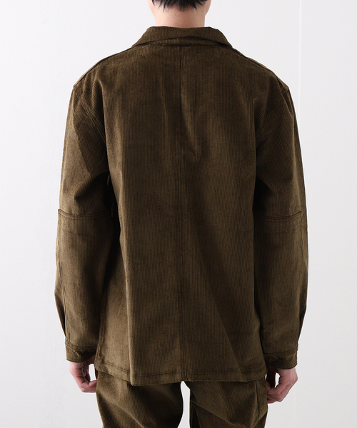 JOURNAL STANDARD relume（ジャーナルスタンダード　レリューム）の「LE TRAVAILLEUR GALLICE  WORKER JKT ”LA VESTE RAIE”（カバーオール・メンズ・カーキ/ネイビー・MEDIUM/LARGE）」の11枚目の写真