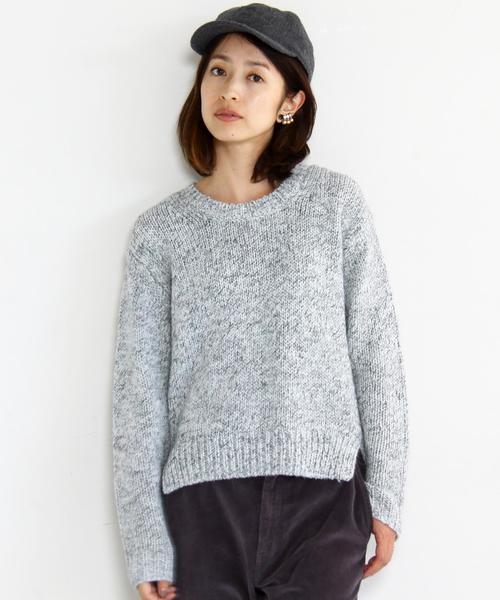 BEAUTY&YOUTH UNITED ARROWS（ビューティーアンドユースユナイテッドアローズ）の「BY∵ ミックスカラーコードワイドニット◆（ニット/セーター・レディース・ホワイト/ネイビー/ライトブルー/その他1・FREE）」の8枚目の写真