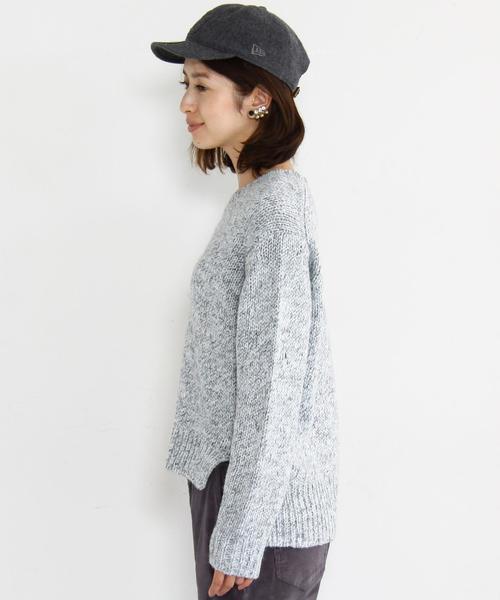 BEAUTY&YOUTH UNITED ARROWS（ビューティーアンドユースユナイテッドアローズ）の「BY∵ ミックスカラーコードワイドニット◆（ニット/セーター・レディース・ホワイト/ネイビー/ライトブルー/その他1・FREE）」の9枚目の写真