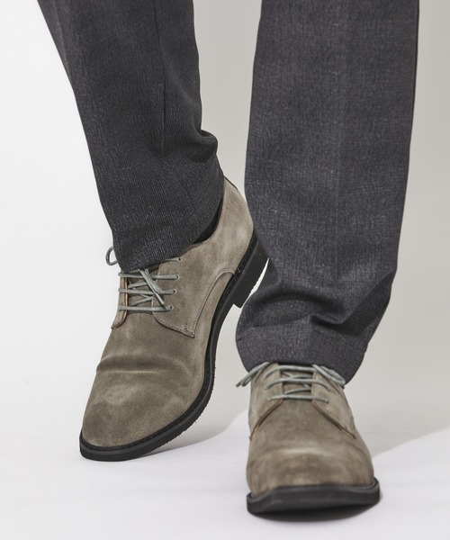 【JapanMade】スウェード プレーントゥ シューズ【使用禁止】