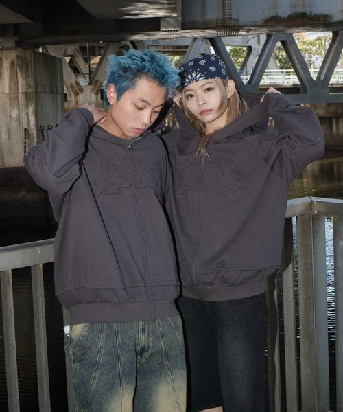 ✨タグ付き新品✨大人カジュアル◎ 定価2万→最終値下げ9800円！パーカーグレー LUXE/R ラグジュ メンズ スウェット ZIPパーカー シンプル