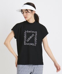 ドライワッフルモックネックT