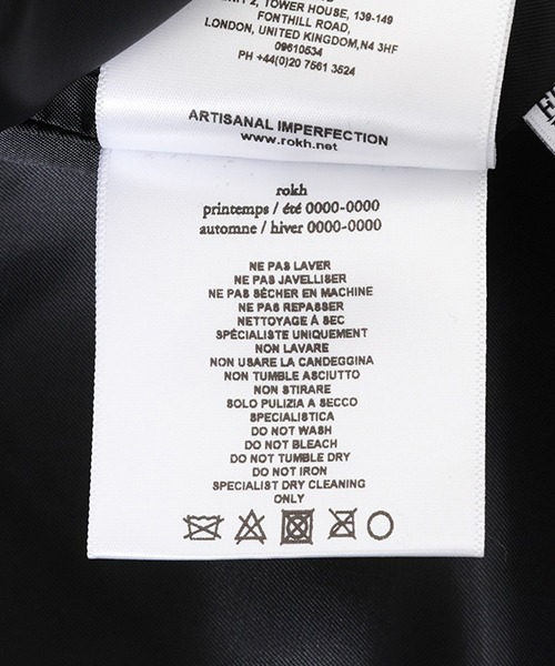 rokh（ロク）の「Rokh / ロク：DECONSTRUCTED DUFFLE JACKET：R5CA122[ANN]（ダッフルコート・レディース・ネイビー・36）」の11枚目の写真