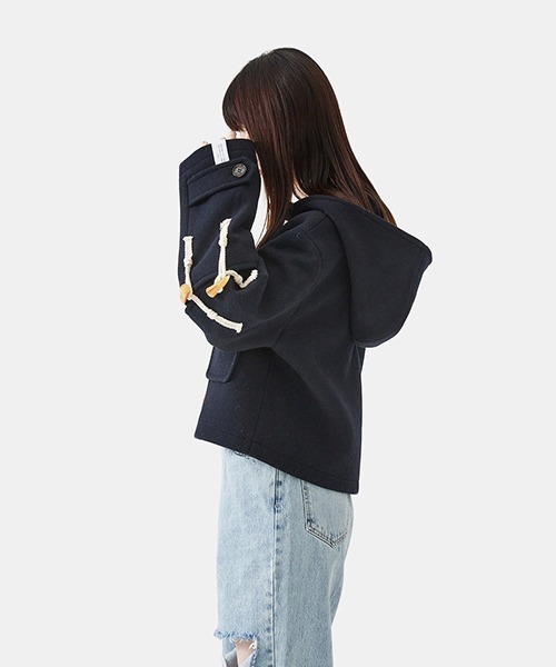 rokh（ロク）の「Rokh / ロク：DECONSTRUCTED DUFFLE JACKET：R5CA122[ANN]（ダッフルコート・レディース・ネイビー・36）」の13枚目の写真