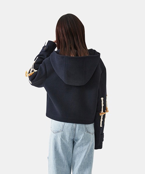 rokh（ロク）の「Rokh / ロク：DECONSTRUCTED DUFFLE JACKET：R5CA122[ANN]（ダッフルコート・レディース・ネイビー・36）」の14枚目の写真