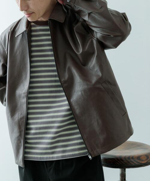 ITEMS URBANRESEARCH（アイテムズ アーバンリサーチ）の「F.L. ZIP UP フライトジャケット（その他アウター・メンズ・ブラック系その他/ブラウン系その他/ブラック/ブラウン・LARGE/MEDIUM）」の10枚目の写真